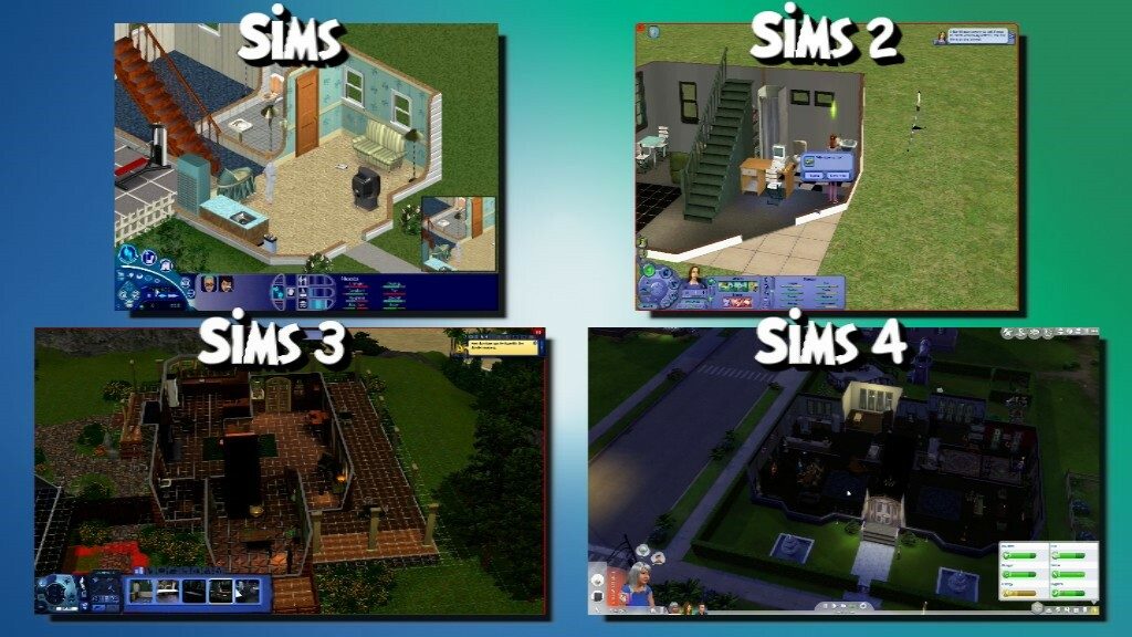 Sims 1 vs Sims 2 vs Sims 3 vs Sims 4 - Nostalgia Nerd